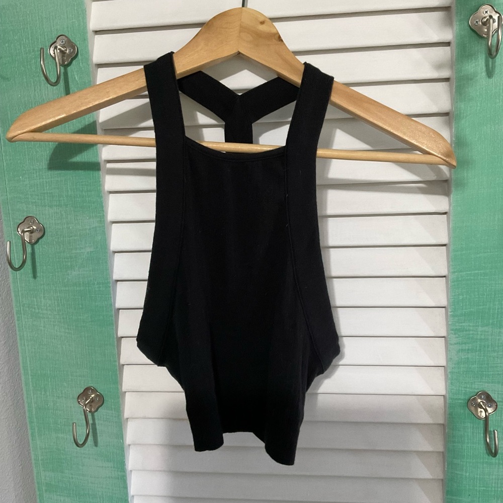 Free people racer back crop top